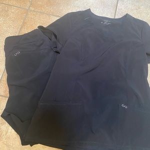 Set of scrubs- Cherokee Infinity in black. GUC.